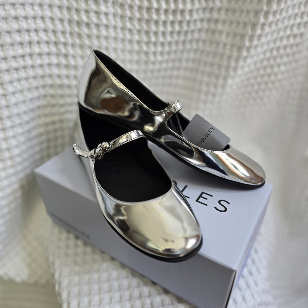 AEROSOLES Metallic Mary Jane Flats